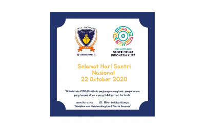“SELAMAT HARI SANTRI NASIONAL 2020”