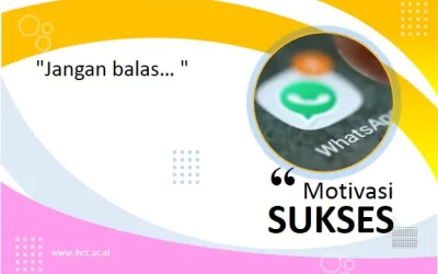 “Jangan balas… “